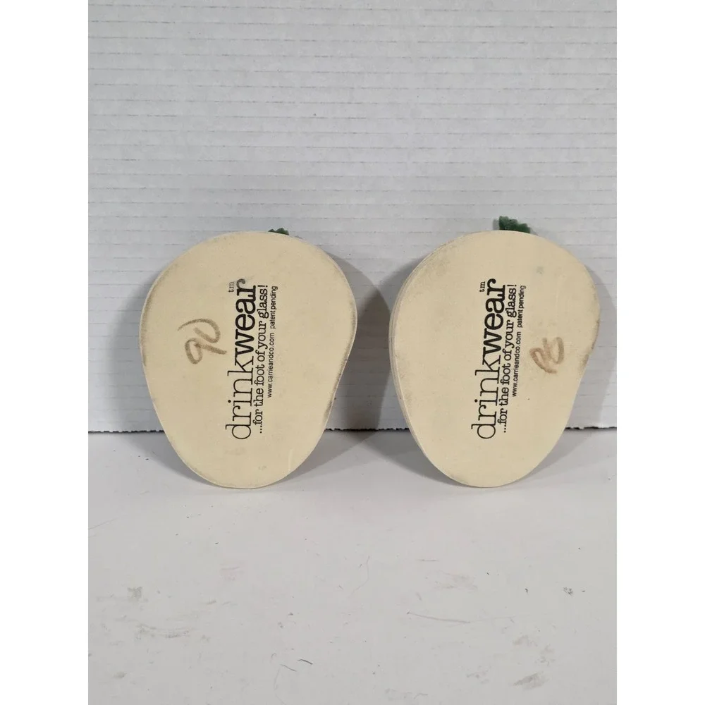 WINE FLIP FLOP COASTERS Set Of 2 Winery Fun!!
